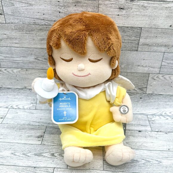 Brand NWT Hallmark Mary's Angels Signing Angel Plush w/Sound & Light - Picture 1 of 6